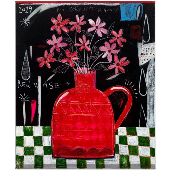 Joachim - Red Vase and Flowers 1/1