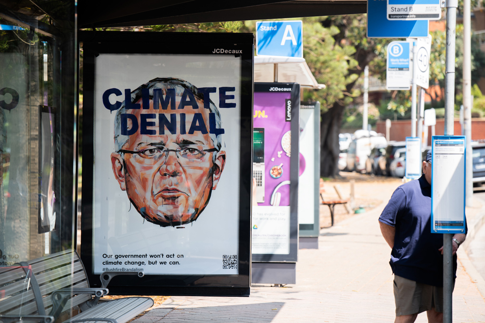 Bush fire Brandalism, subvertising takeover on the streets of Australia, 2020