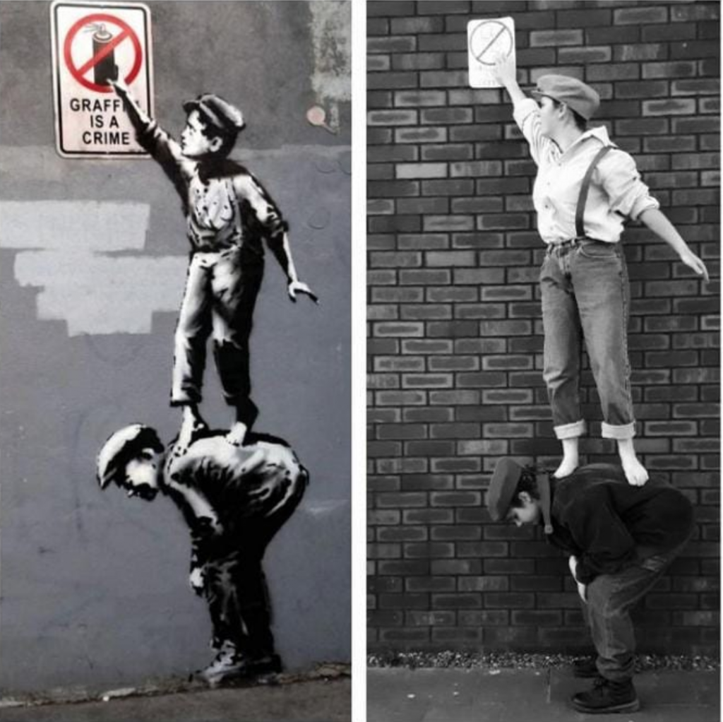 Banksy inspired artworks for the Between Art and ...
