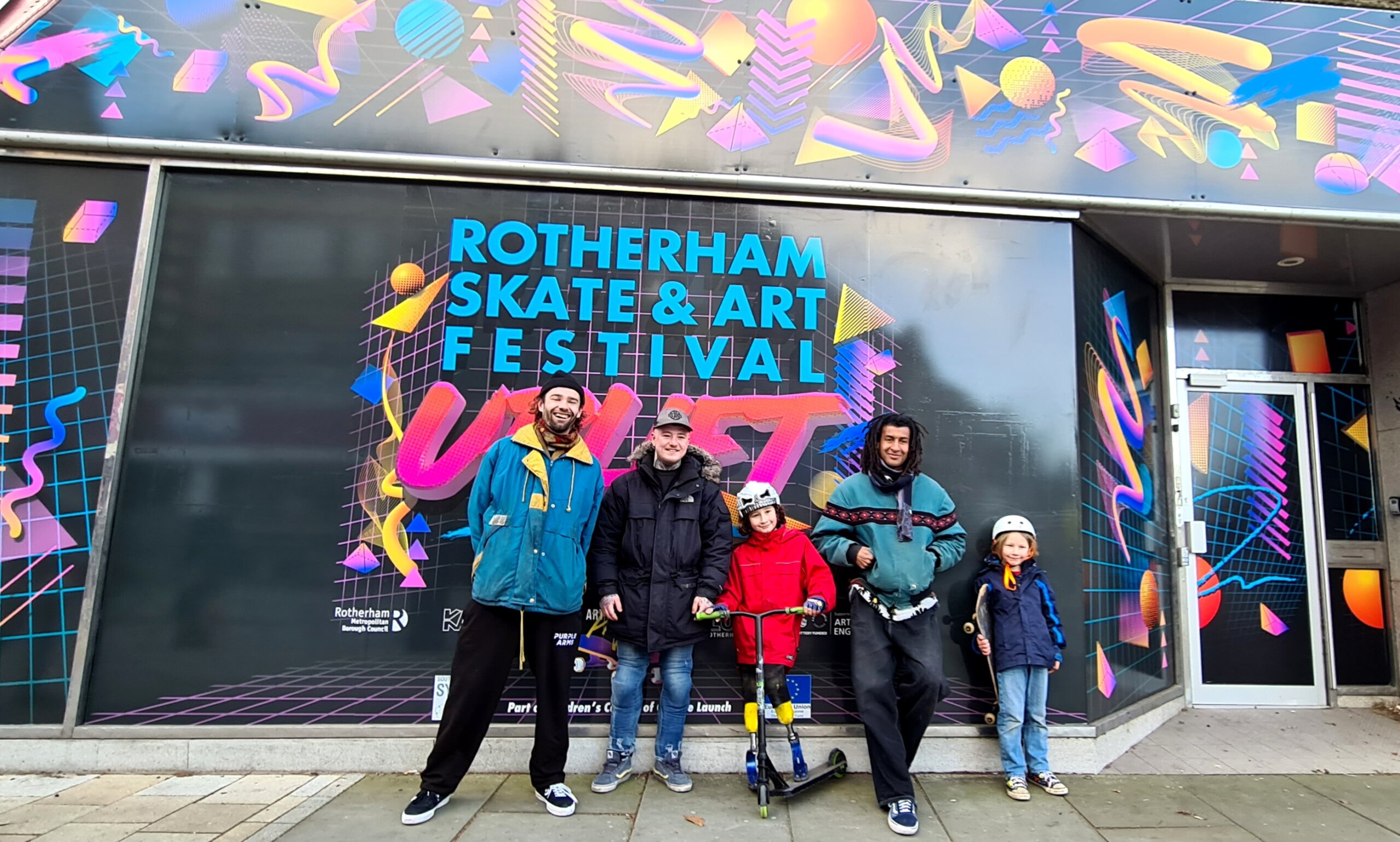 UPLIFT Skate and Art Festival brings Team GB’s hopefuls and street art to Rotherham’s town centre, UK 2022