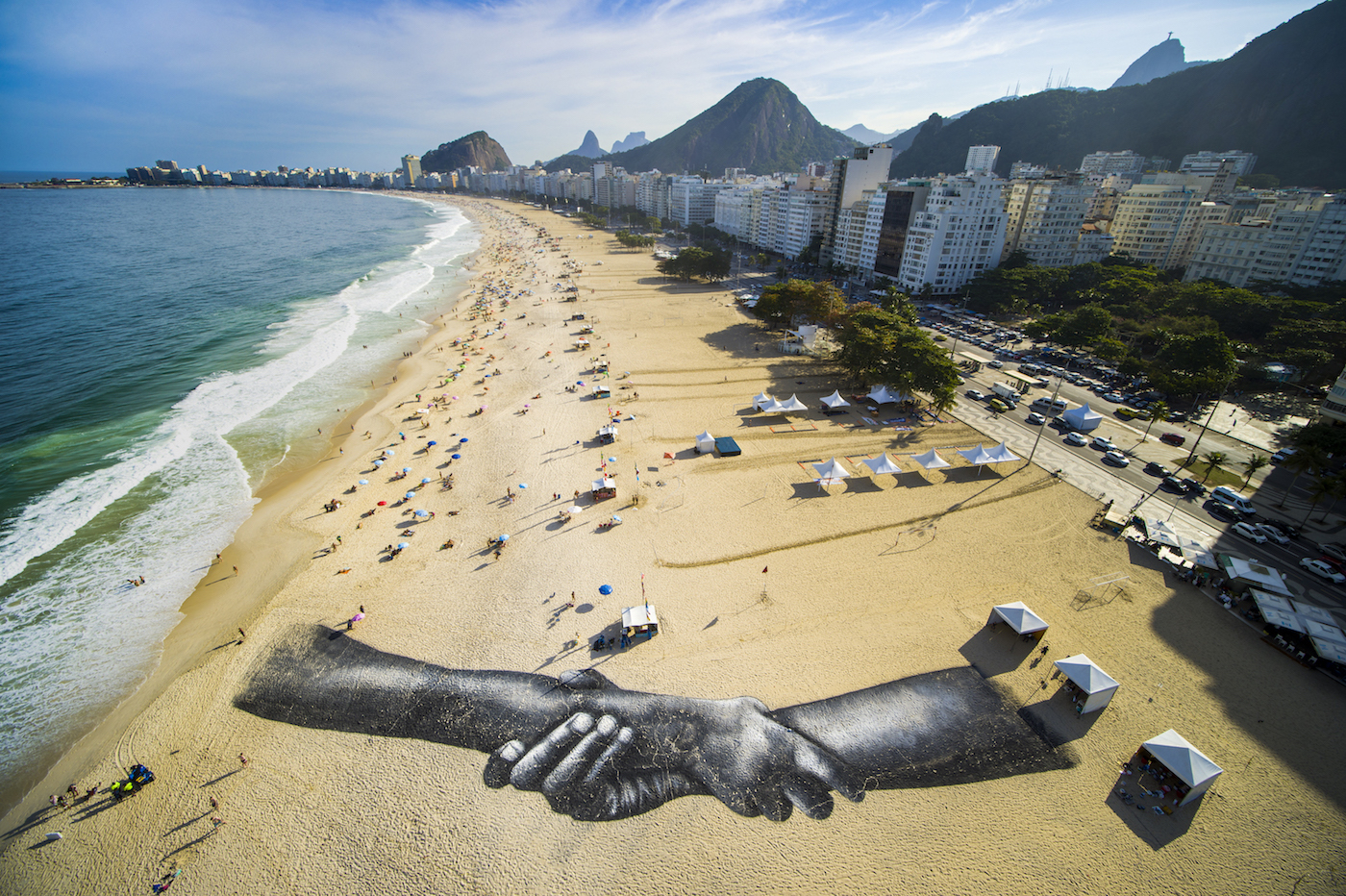 Artist Saype Extends the World’s Largest Human Chain to Rio de Janeiro, 2022