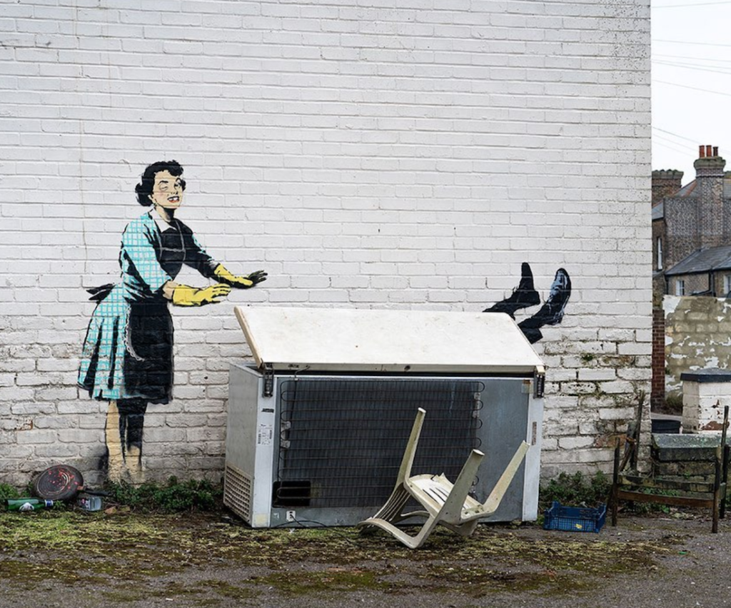 'Valentine's Day Mascara' Street Art by Banksy, Margate 2023. Image © Banksy