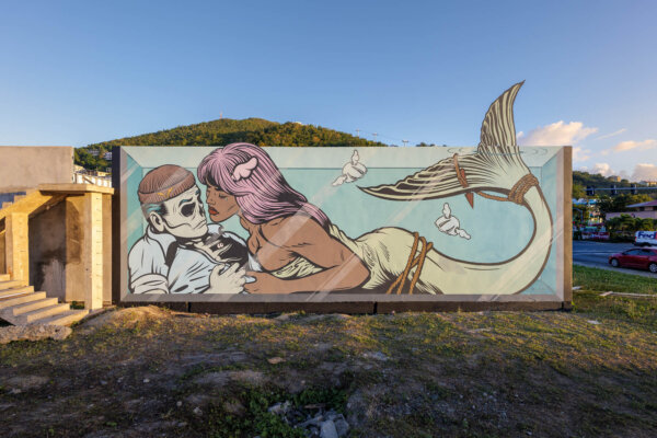 D*Face, Sea Walls: Artists for oceans, St. Thomas 2023. Image © Yoshi Yanagita