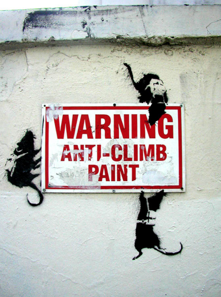 The meaning behind Banksy's Rats - Explained. Image © Banksy