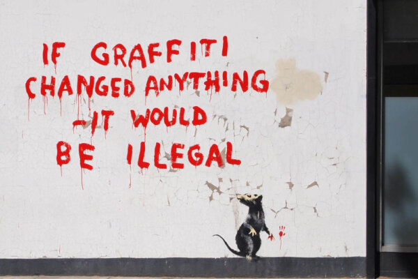 The meaning behind Banksy's Rats - Explained. Image © Banksy