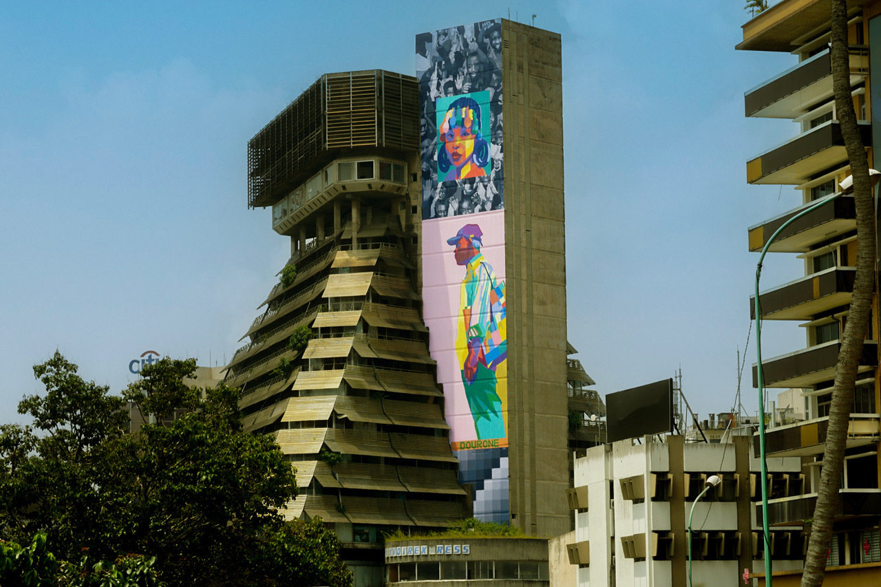 Street Art at the Pyramid of Abidjan, Ivory Coast 2023