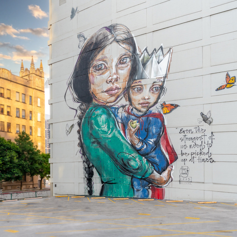 BIG ART BIGGER CHANGE MURALS Amplify Awareness of Social and Environmental Issues through Street Art, Downtown Houston 2023