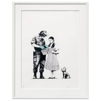 Authentic Banksy Stop and Search signed print with Pest Control COA for sale