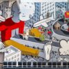 "Baggage Claim" Mural by Millo at Stavanger Airport: A Beautiful Representation of Travel and Unity. Image © Brian Tallman