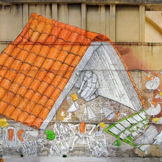 Huge Banksy artwork 'Devolved Parliament' goes back on display at ...