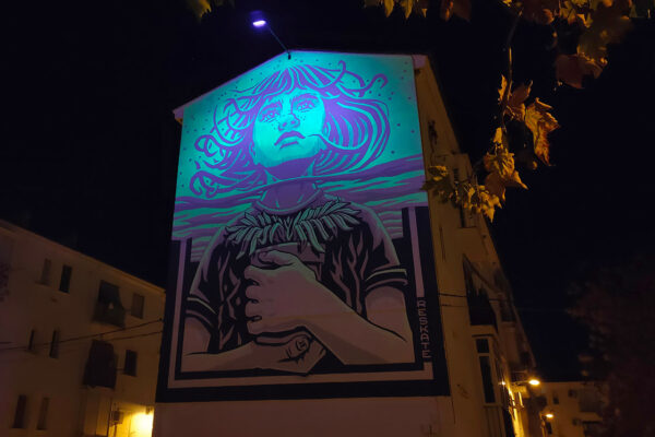Eulalia: A Captivating Mural by Reskate in Mérida's La Antigua Neighbourhood