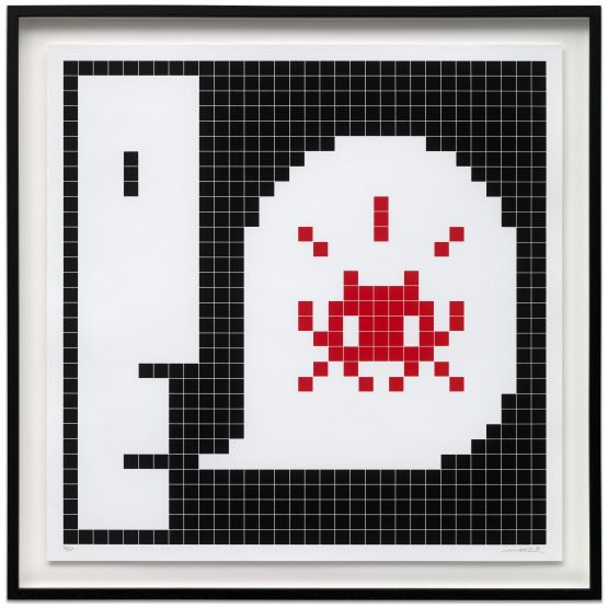 Invader - Alert (Red) (Framed)