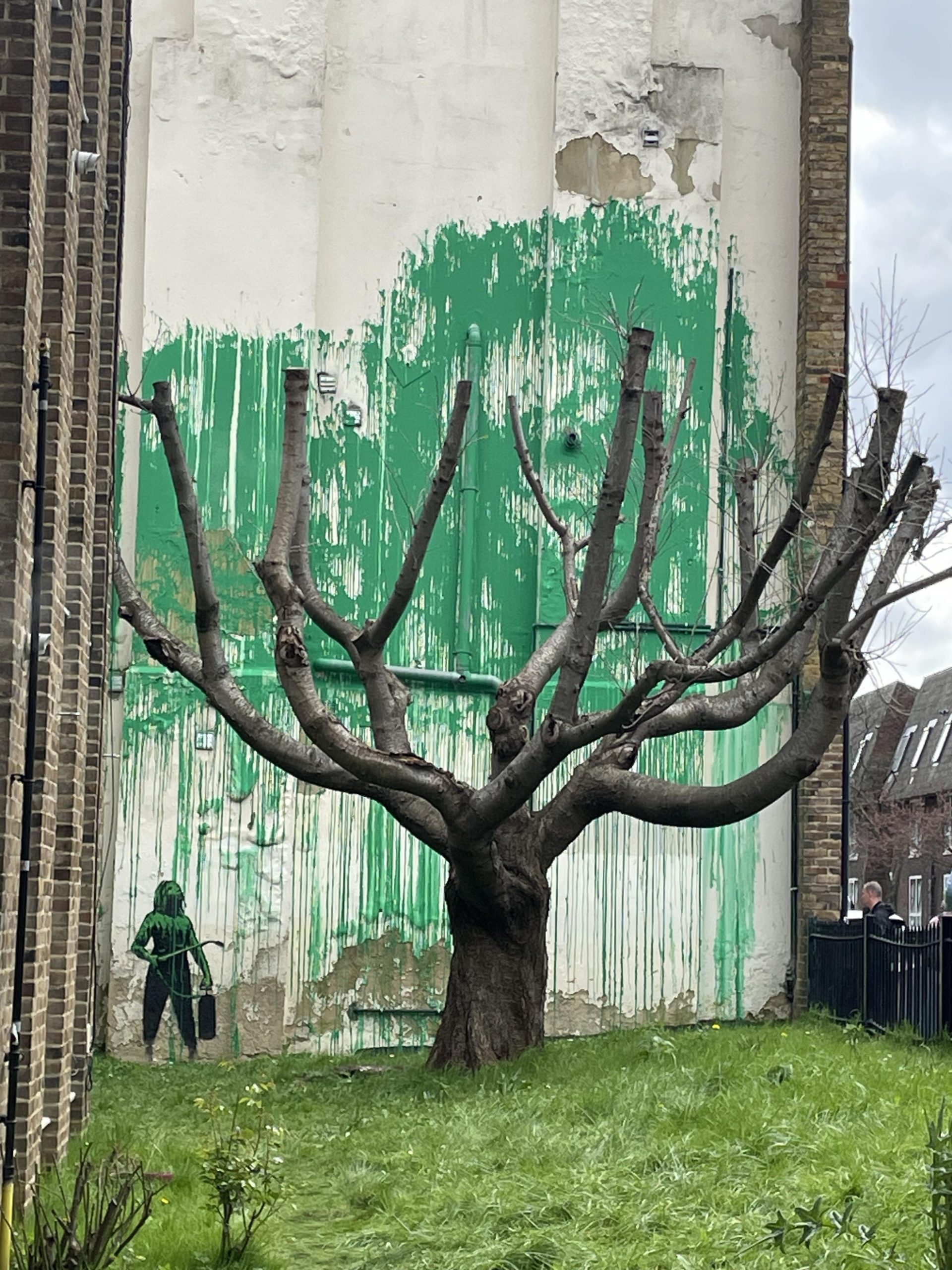 Banklsy "Eco Tree" mural, Hornsey Road. Photo Copyright Graffitistreet