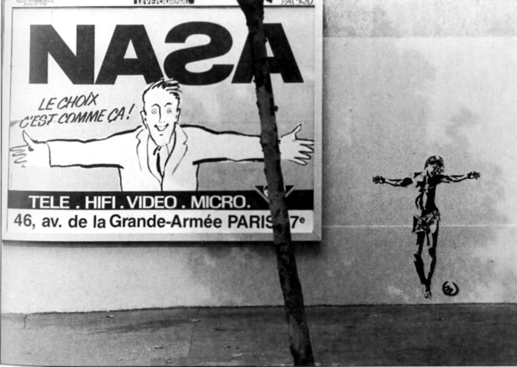 Blek le Rat, Christ in Paris 1986. Image copyright Blek le Rat