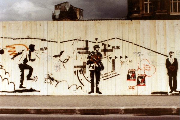 Blek le Rat, Running Man in Paris 1984. Image copyright Blek le Rat