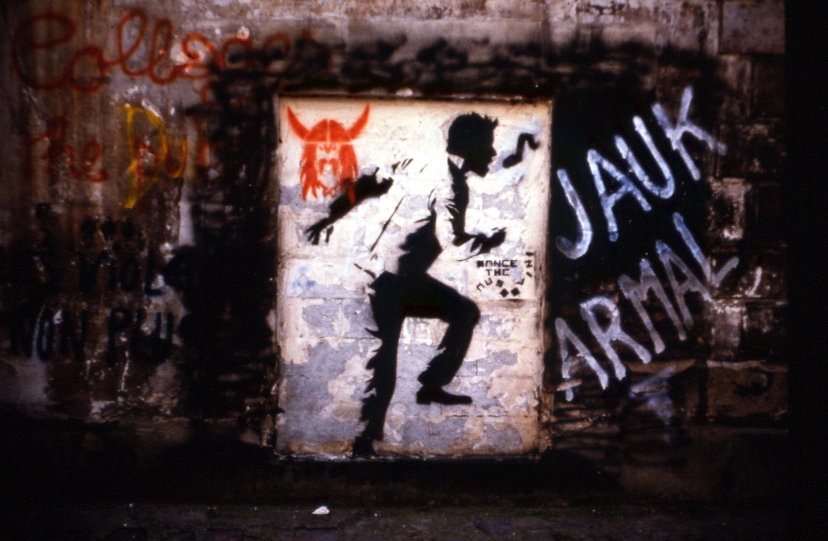 Blek le Rat, Running Man in Paris 1983. Image copyright Blek le Rat