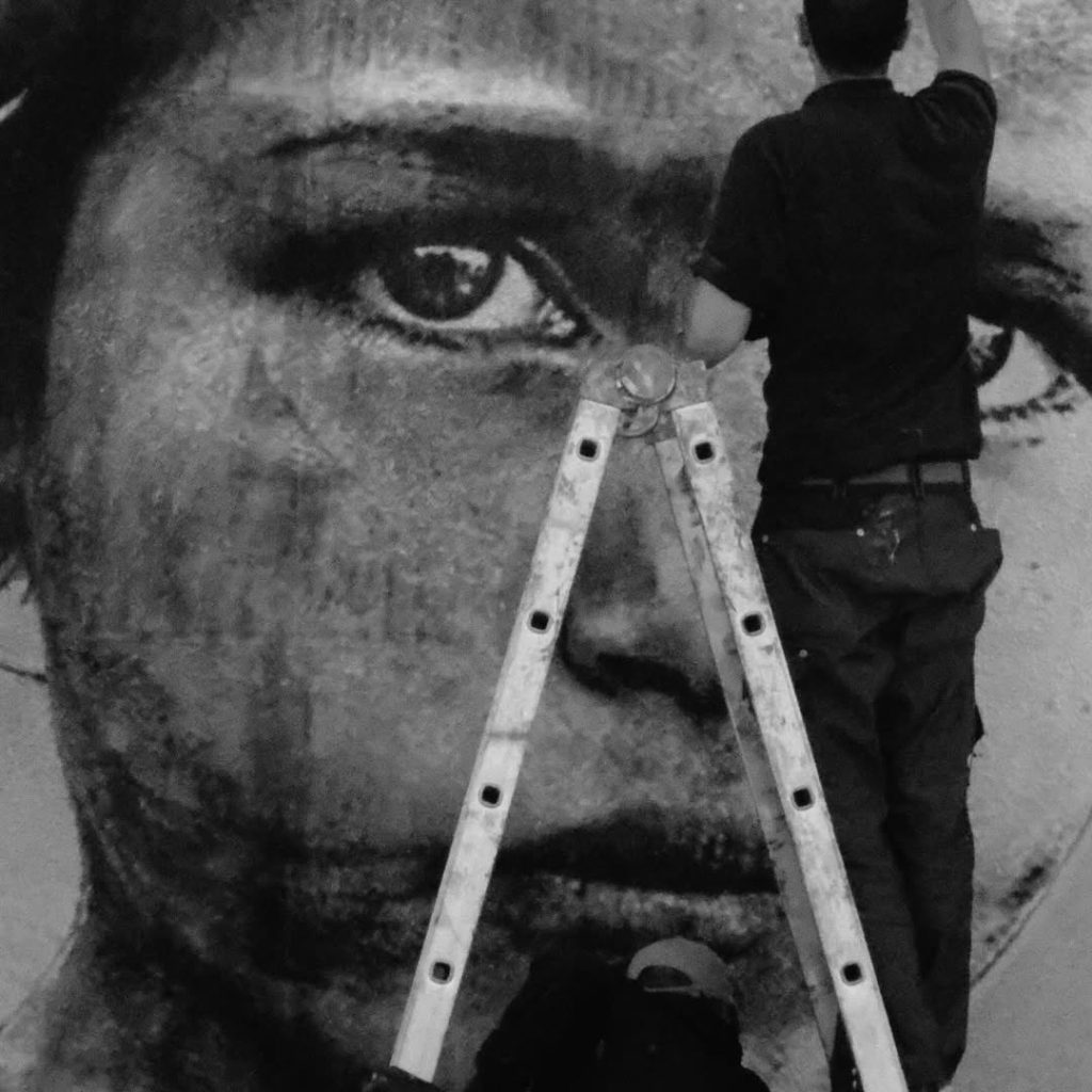 Ricardo Romero Sebastião Salgado mural in Leiria inspired by Terra series