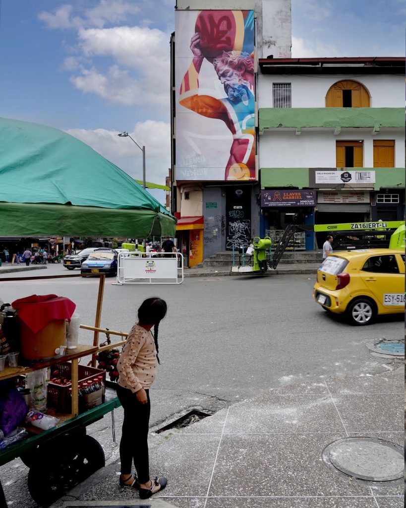 PichiAvo Atlas Medellin mural